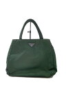 【中古】PRADA◆ハンドバッグ/ナイロン/GRN/グリーン/深緑/【バッグ】