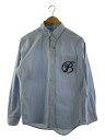 【中古】Blackeyepatch◆長袖シャツ/M/コットン/BLU【メンズウェア】