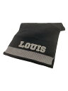 【中古】LOUIS VUITTON◆エシャルプ・ルイ_BLK/ウール/BLK/メンズ【服飾雑貨他】