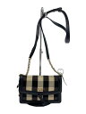 【中古】kate spade new york◆ギンガムCK/ショルダーバッグ/キャンバス/ブラック/ギンガムCK【バッグ】