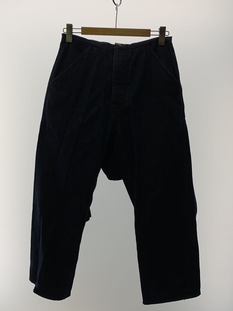【中古】EVISU◆0001/女/カモメ/ペイント/オールインワン/34/コットン/ネイビー/無地【メンズウェア】
