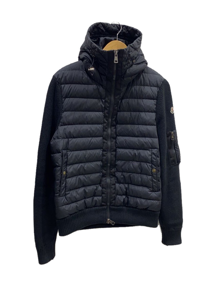 【中古】MONCLER◆ダウンジャケット/M/ナイロン/BLK/d20919402800/MAGLION TRICOT//【メンズウェア】