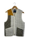 【中古】LAVENHAM◆キルティングベスト/L/--/WHT【メンズウェア】