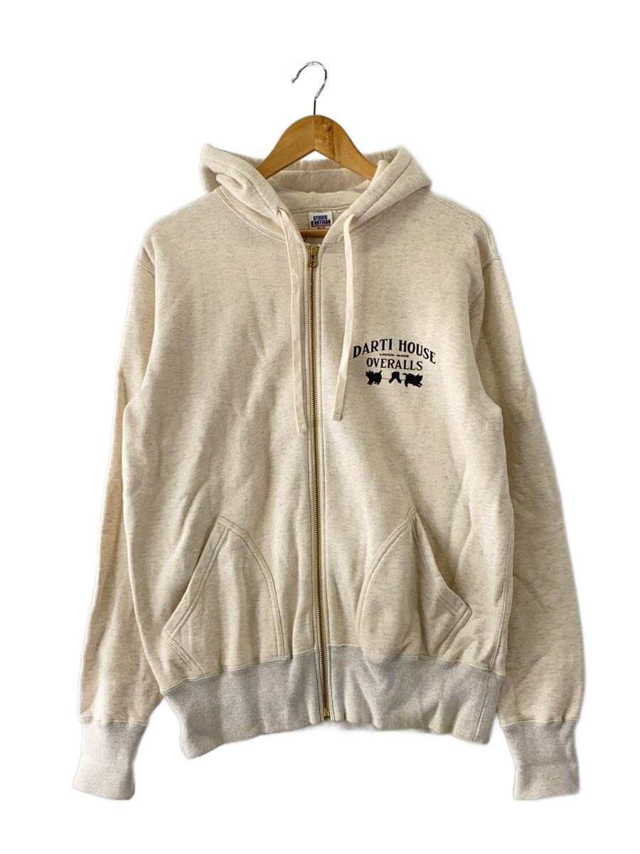 【中古】STUDIO D’ARTISAN◆ジップパーカー/L/コットン/BEG【メンズウェア】