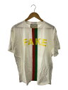 【中古】GUCCI◆Tシャツ/S/コットン/WHT/616036/プリント【メンズウェア】(4)