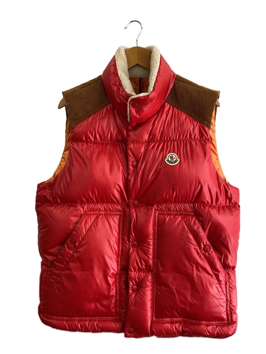 楽天市場】MONCLER ダウンベスト レッド（メンズファッション）の通販