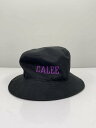 【中古】CALEE◆バケットハット/L/BLK/無地/メンズ【服飾雑貨他】