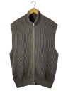 【中古】benine/オーバーシルエットニットベスト/ニットベスト/L/コットン/BRW/BN0123-303【メンズウェア】