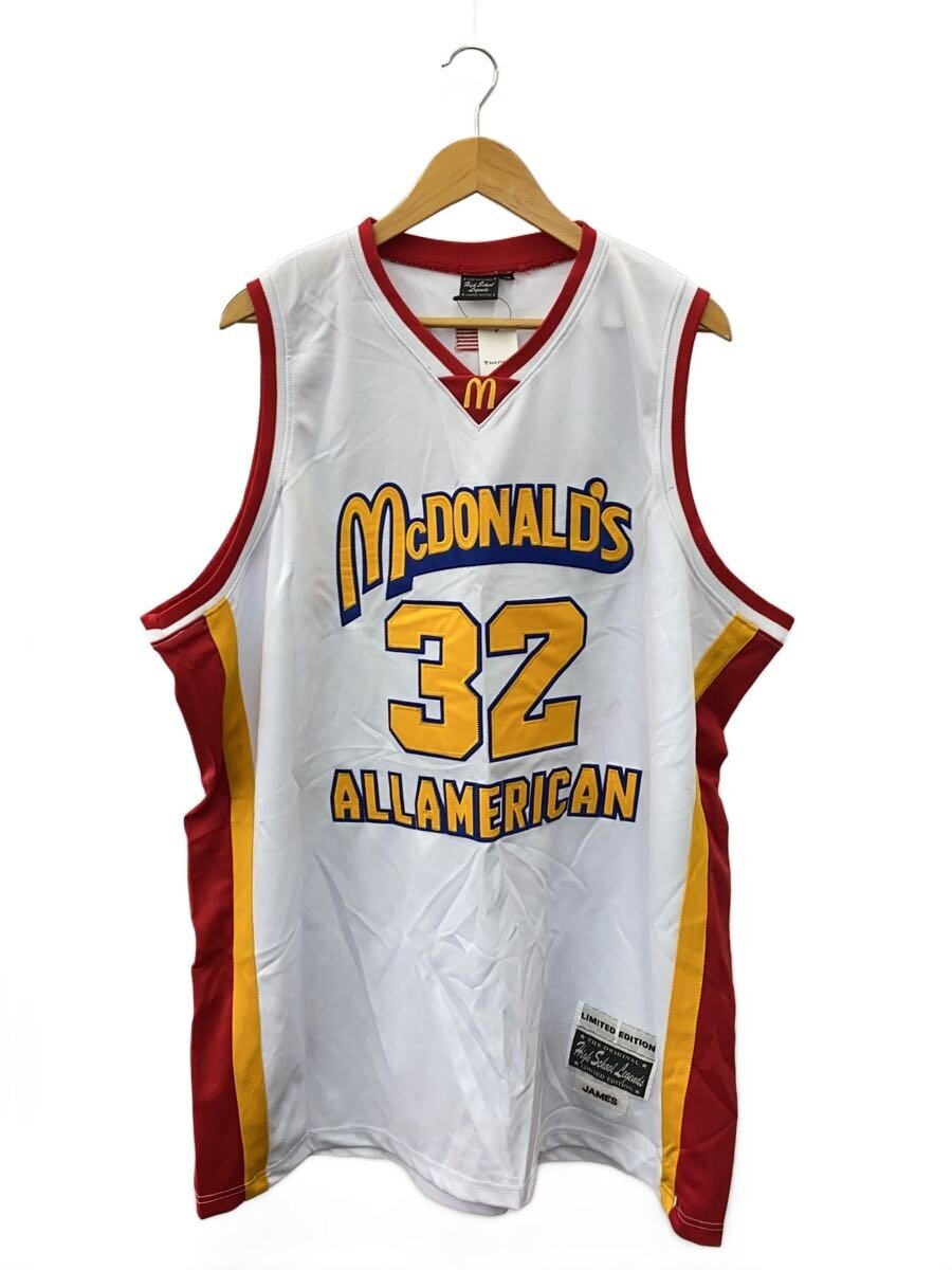 タンクトップ/54/ポリエステル/ホワイト/白/McDONALDS ALLAMERICAN