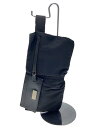 【中古】GUCCI◆ウエストバッグ/ナイロン/BLK/無地/018-1621/レザー部分擦れ有【バッグ】