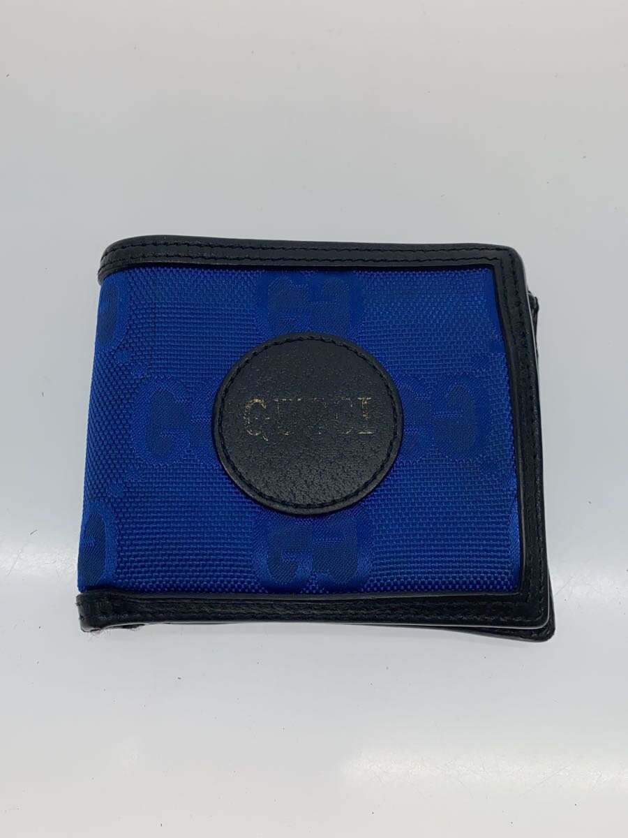 Clothing Accessories (Caps, Ties, Belts) - 【中古】GUCCI◆コインウォレット_グッチオフザグリッド/--/BLU/メンズ【服飾雑貨他】