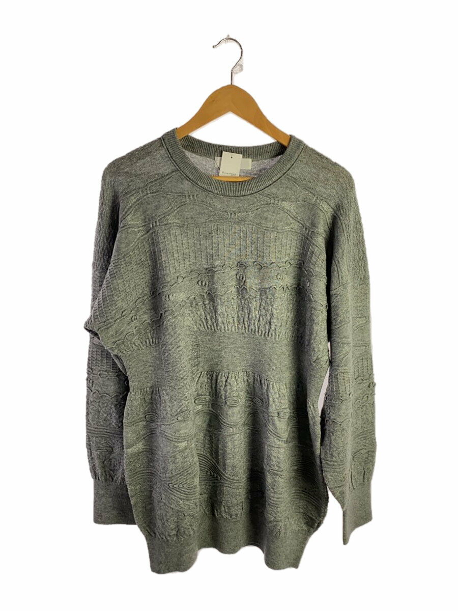 šsulvam21AW/Crew neck pattern knit/M//GRY/SO-K04-820ڥ󥺥