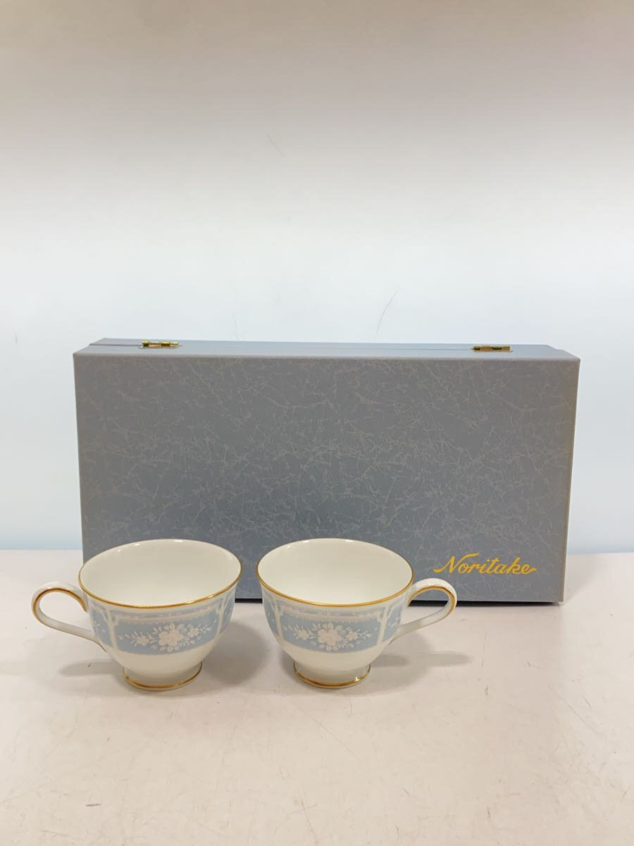 【中古】Noritake◆カップ&ソーサー/2点セット/BLU/レースウッドゴールド【キッチン用品】