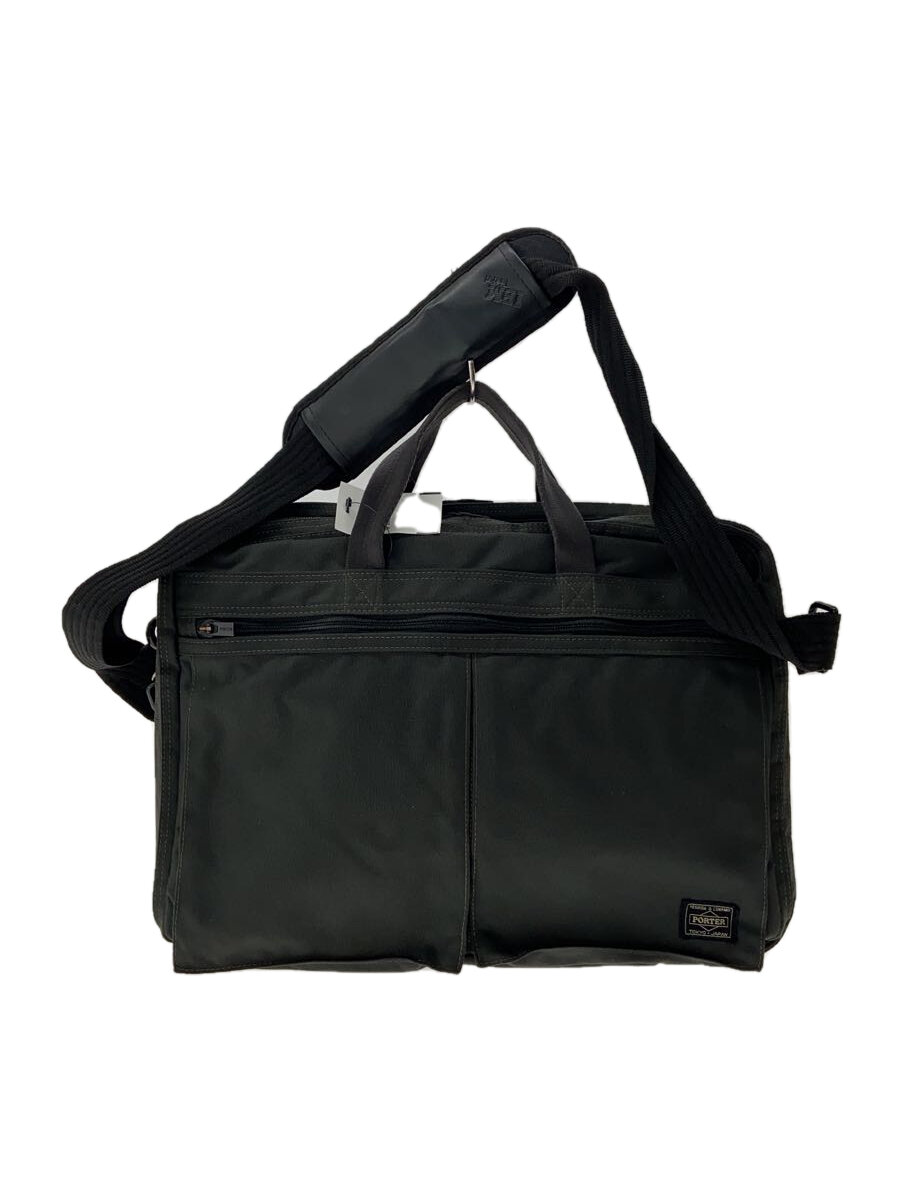 【中古】PORTER◆ポーター/TENSION/2WAY BRIEFCASE/ブリーフケース/GRY ...