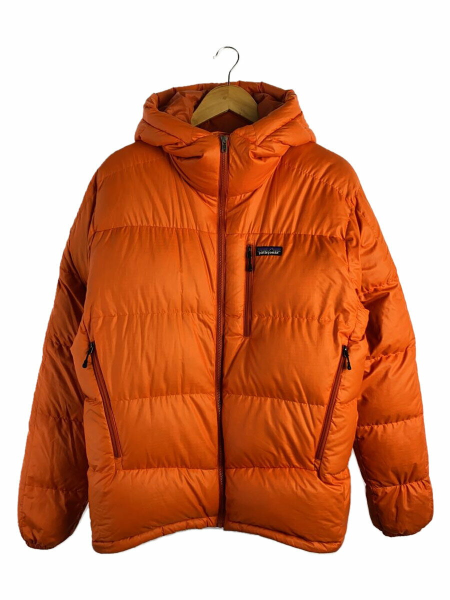 【中古】patagonia◆ダウンジャケット/M/ポリエステル/ORN/84580F9【メンズウェア】