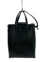 【中古】YAHKI◆ショルダーバッグ/レザー/BLK/無地【バッグ】