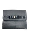 【中古】Salvatore Ferragamo◆2つ折り財布/レザー/BLK/レディース【服飾雑貨他】(4)