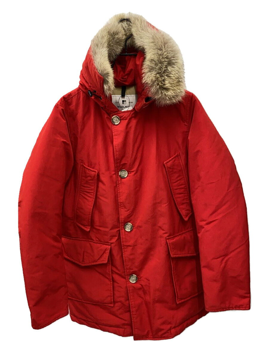 Woolrich◆ダウンジャケット/XS/コットン/RED/無地/192MWOCPS2880//