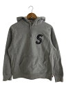 【中古】Supreme◆20AW/LOGO HOODED SWEATSHIRT S/S/コットン/GRY【メンズウェア】(4)