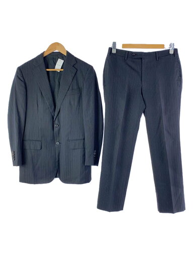 【中古】BARNEYS NEWYORK◆スーツ/5/ウール/BLK/ストライプ/641386【メンズウェア】 【中古】BARNEYS NEWYORK◆スーツ/5/ウール/BLK/ストライプ/641386【メンズウェア】