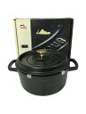 【中古】Staub◆鍋/容量:2.5L/サイズ:22cm/BLK【キッチン用品】