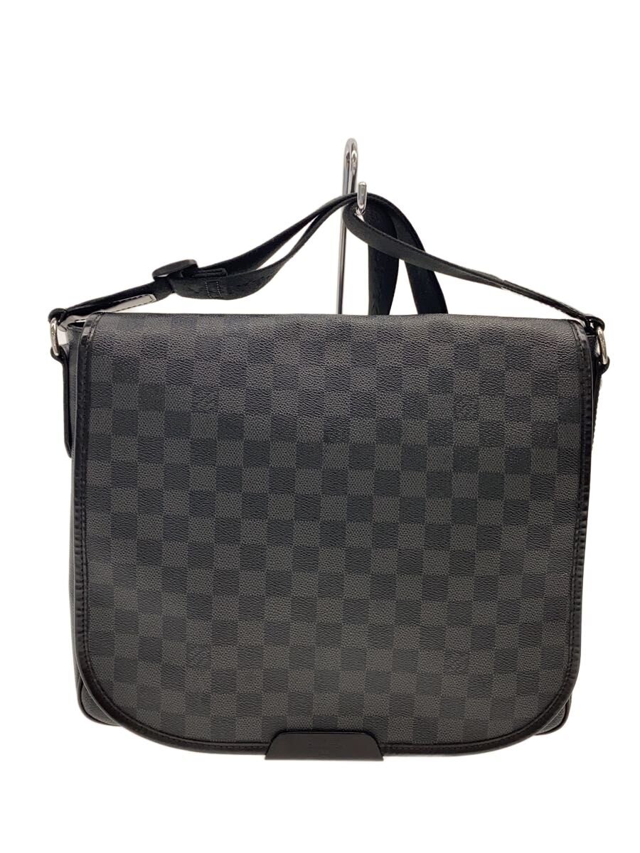 【中古】LOUIS VUITTON◆ダニエルMM_ダミエ グラフィット/PVC/BLK【バッグ】