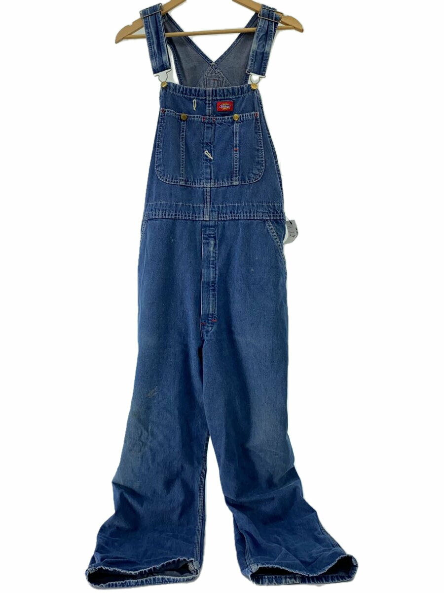 【中古】DICKIES◆オーバーオール/38/コットン/IDG/無地/83294nb【メンズウェア】
