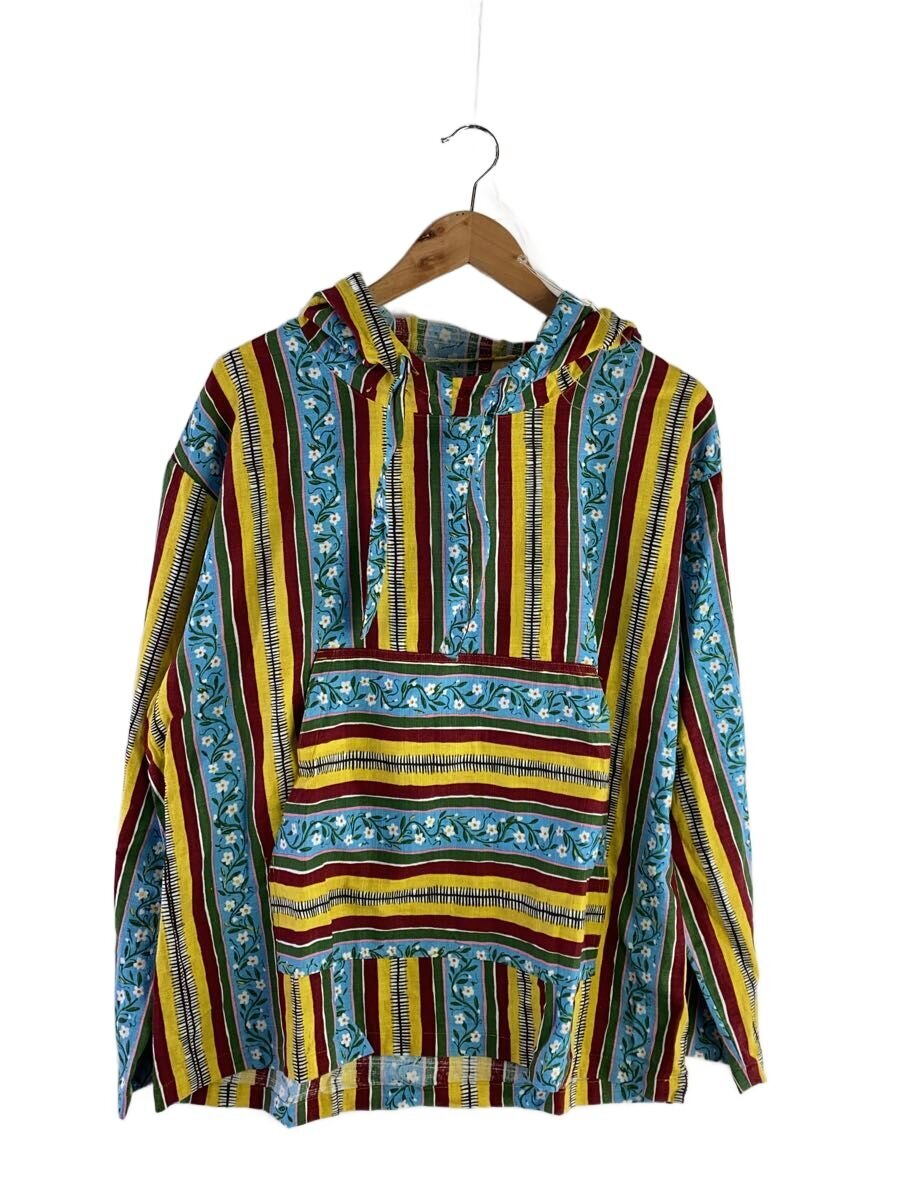 【中古】Sasquatchfabrix.◆MEXIPA MEXICAN FLOWERパーカー/L/コットン/マルチカラー/ストライプ/25SS-SY9-006【メンズウェア】