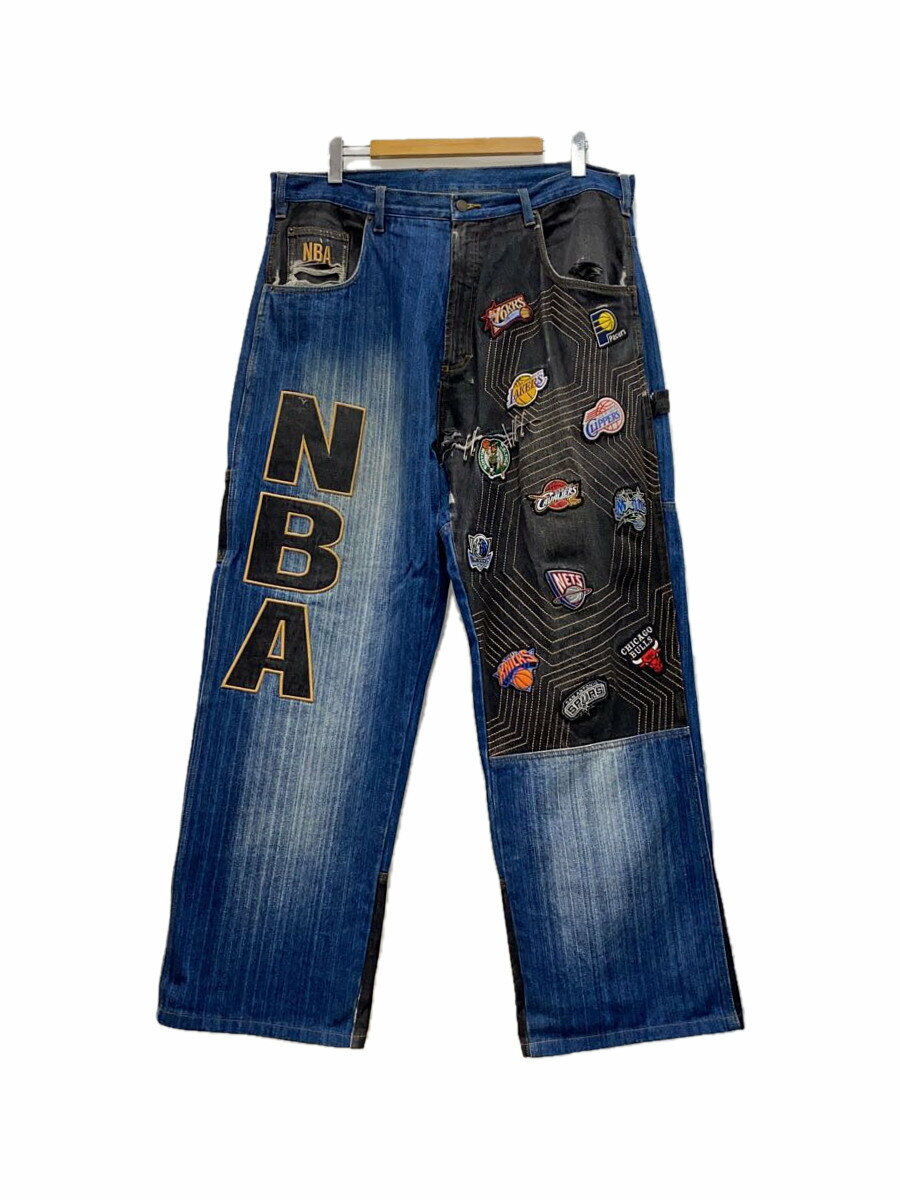 【中古】NBA◆UNK/ワッペンデニム/ボトム/38/デニム/IDG【メンズウェア】