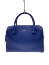 【中古】kate spade new york◆2WAY/ショルダーストラップ付属/ハンドバッグ/レザー/NVY/PXRU7511【バッグ】