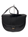 【中古】Christian Dior◆ショルダーバッグ/レザー/BLK/無地【バッグ】