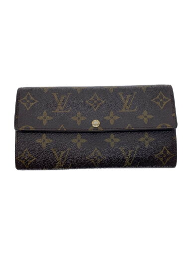【中古】LOUIS VUITTON◆1)ポルト・フォイユ・サラ_モノグラム・キャンバス_BRW/PVC/BRW/総柄/レディース【服飾雑貨他】 【中古】LOUIS VUITTON◆1)ポルト・フォイユ・サラ_モノグラム・キャンバス_BRW/PVC/BRW/総柄/レディース【服飾雑貨他】