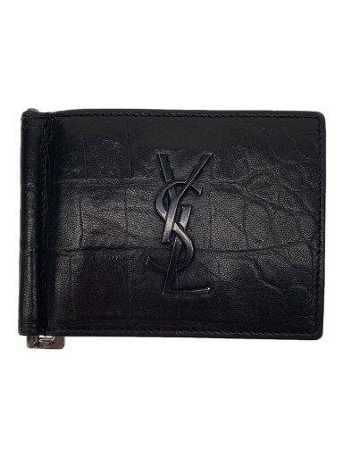【中古】SAINT LAURENT◆CASSANDRE BILL CLIP WALLET/2つ折り財布/レザー/BLK/メンズ【服飾雑貨他】 【中古】SAINT LAURENT◆CASSANDRE BILL CLIP WALLET/2つ折り財布/レザー/BLK/メンズ【服飾雑貨他】