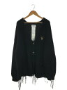 【中古】doublet◆DOLL EMBROIDERY MOHAIR CARDIGAN/カーディガン/L/モヘア/20AW40KN33【メンズウェア】