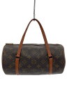 【中古】LOUIS VUITTON◆1)パピヨン26_モノグラム・キャンバス_BRW/PVC/BRW/総柄【バッグ】
