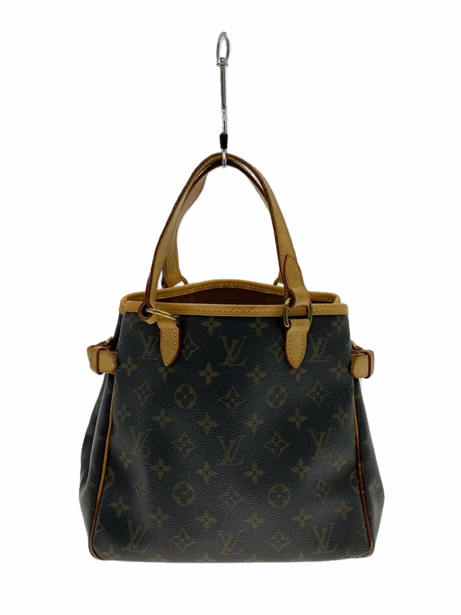 【中古】LOUIS VUITTON◆バティニョール_モノグラム・キャンバス_BRW/PVC/BRW【バッグ】