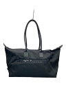 【中古】agnes b VOYAGE◆トートバッグ/ナイロン/BLK【バッグ】