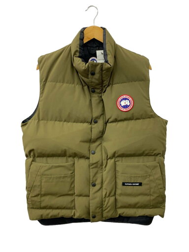 【中古】CANADA GOOSE◆ダウンベスト/M/ナイロン/KHK/4150M【メンズウェア】 【中古】CANADA GOOSE◆ダウンベスト/M/ナイロン/KHK/4150M【メンズウェア】