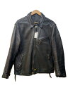 【中古】WEST RIDE◆シングルライダースジャケット/--/レザー/BLK/WR-CHPS//【メンズウェア】