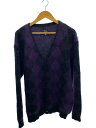 【中古】Needles◆カーディガン/M/モヘア/PUP/総柄/J0257/21AW/MOHAIR CARDIGAN DIAMOND【メンズウェア】