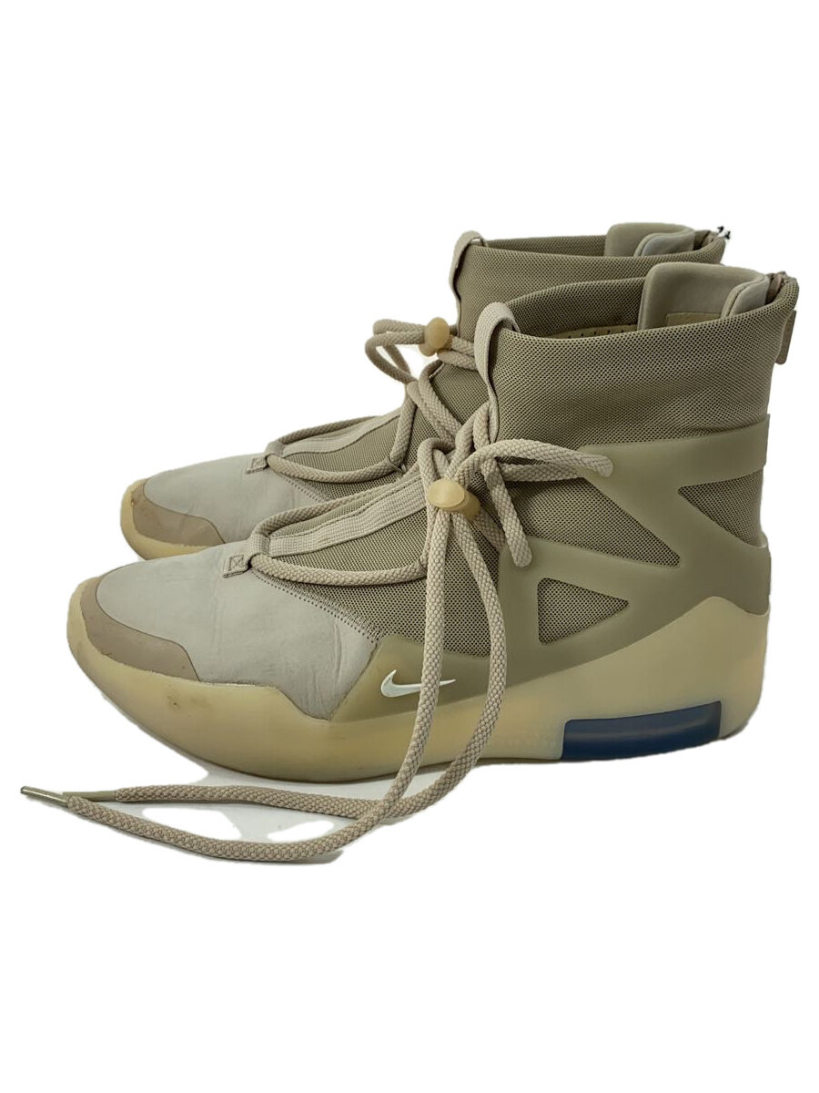 【中古】NIKE◆AIR FEAR OF GOD 1/エアフィア オブ ゴッド 1/ベージュ/AR4237-900/27.5cm【シューズ】