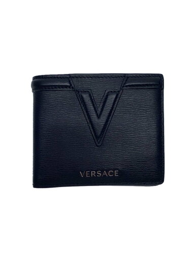 【中古】VERSACE◆2つ折り財布/--/BLK/無地/メンズ/dpu6737【服飾雑貨他】 【中古】VERSACE◆2つ折り財布/--/BLK/無地/メンズ/dpu6737【服飾雑貨他】