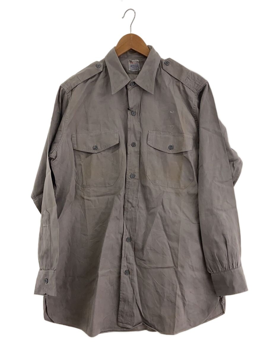 Rakuten - 【中古】60s/Elbeco/長袖シャツ/--/コットン/GRY【メンズウェア】