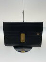 【中古】dunhill◆セカンドバッグ/レザー/黒/無地【バッグ】
