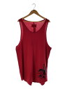 【中古】CVTVLIST◆タンクトップ/2/コットン/RED/220105CN07【メンズウェア】