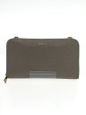 【中古】FURLA◆長財布/--/GRY/無地/レ