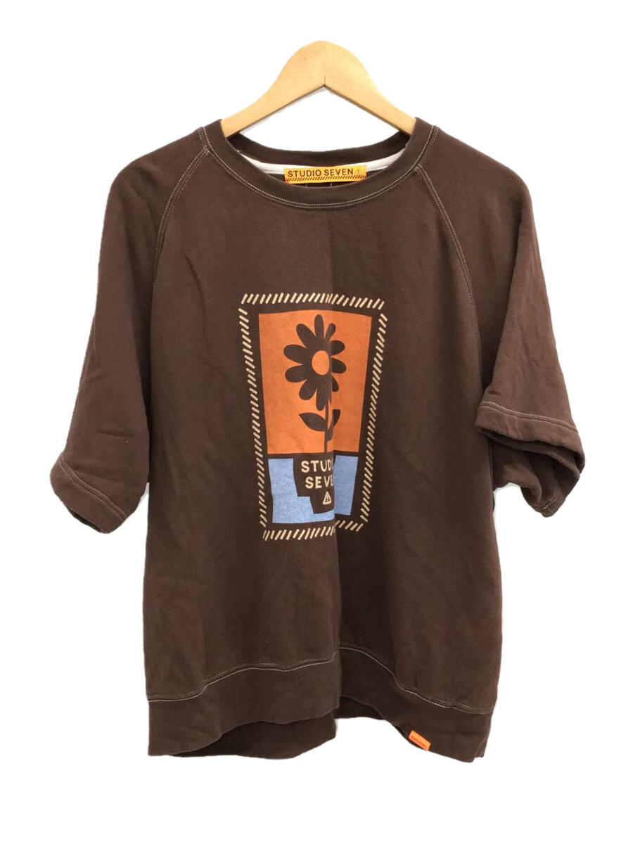 【中古】STUDIO SEVEN◆カットソー/M/コットン/BRW/無地/70864885//【メンズウェア】