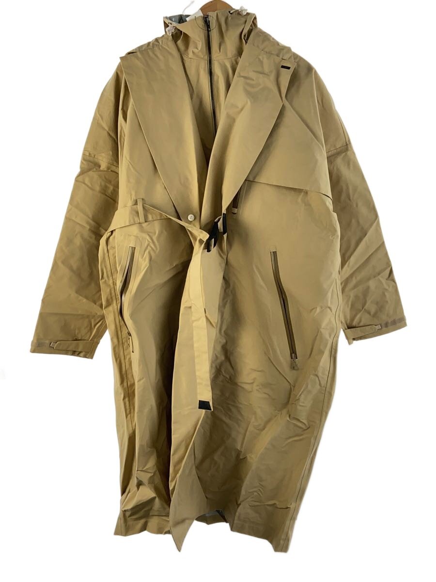 F/CE◆WRAP DOUBLE BRESTED COAT/コート/L/ナイロン/BEG/無地/FPA0821U0002