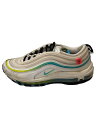 【中古】NIKE◆AIR MAX 97 WW_エアマックス 97 ワールドワイド/24.5cm/WHT/レザー【シューズ】