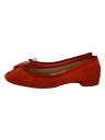 【中古】carino◆フラットパンプス/24cm/ORN/スウェード/CATT92229 0GS【シューズ】(4)